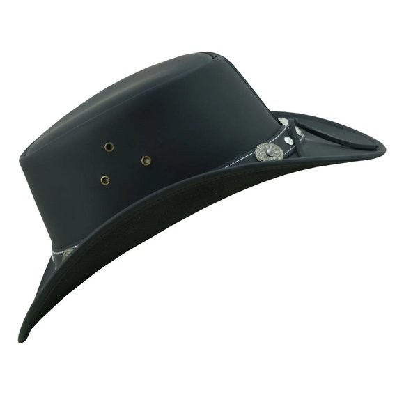 Water Resistant Leather Cowboy/ Cowgirl Western Hat. Matt Finish real Leather main image 9